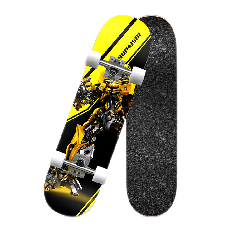 ພັບ 4 ລໍ້ skateboards ໄຟຟ້າອັດສະລິຍະທີ່ມີ Handlebars